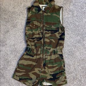 forever 21 camo romper
